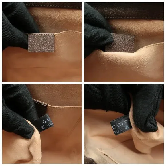 100% Authentic GUCCI Ophidia Top Handle Brown GG Canvas Satchel - Picture 11 of 12